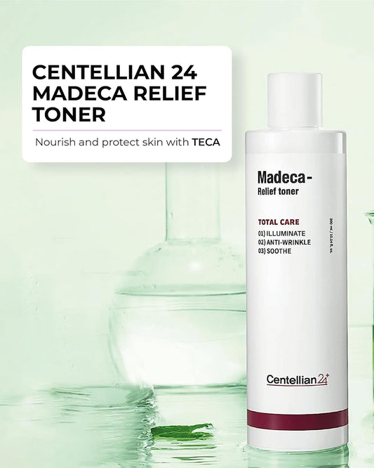 Centellian 24 Relief Toner (10.14 Fl Oz) Korean Wrinkle Facial Toner For Soothing With Teca, Centella Asiatica, Allantoin, Feverfew & Bergamot Leaf By Dongkook Pharmaceutical