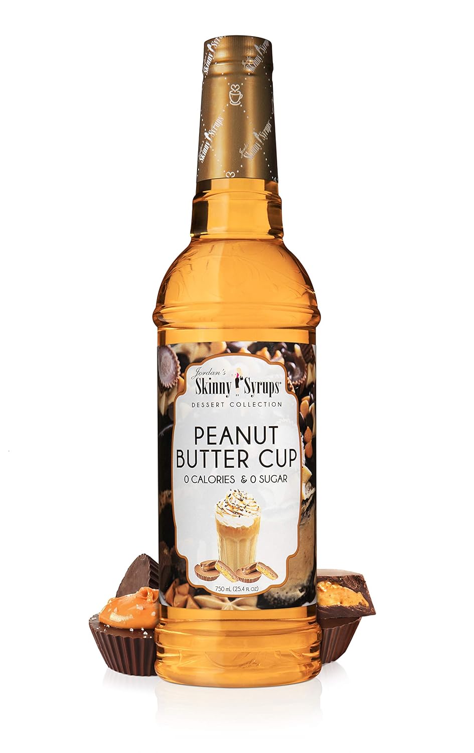Jordan'S Sugar Free Peanut Butter Cup Coffee Syrup, 25.4Oz - Keto, Gluten Free