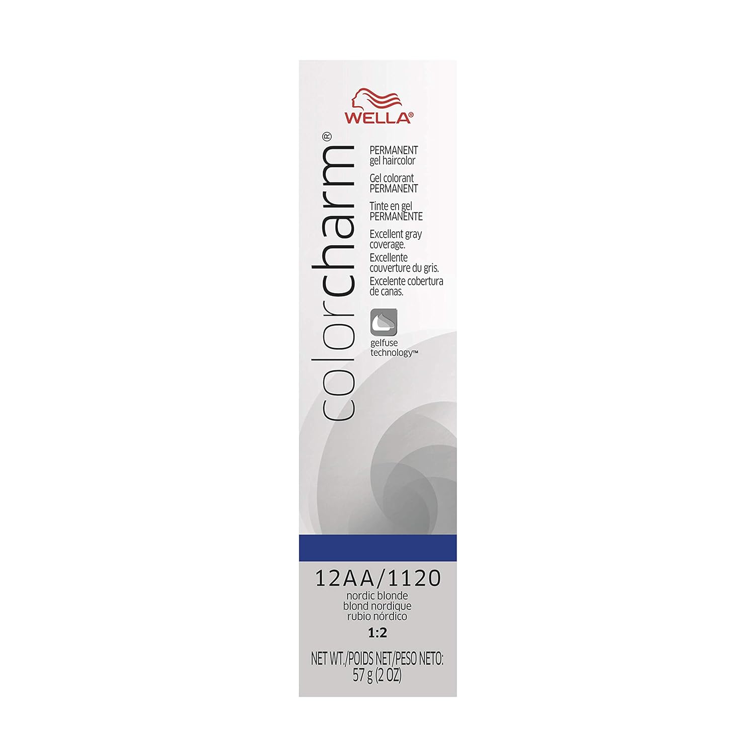 Colorcharm Permanent Gel, Hair Color For Gray Coverage, 12Aa Nordic Blonde