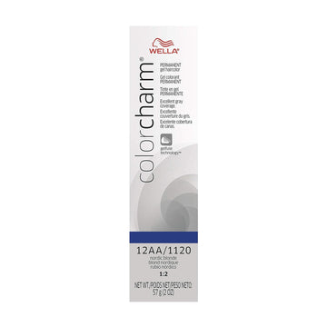 Colorcharm Permanent Gel, Hair Color For Gray Coverage, 12Aa Nordic Blonde
