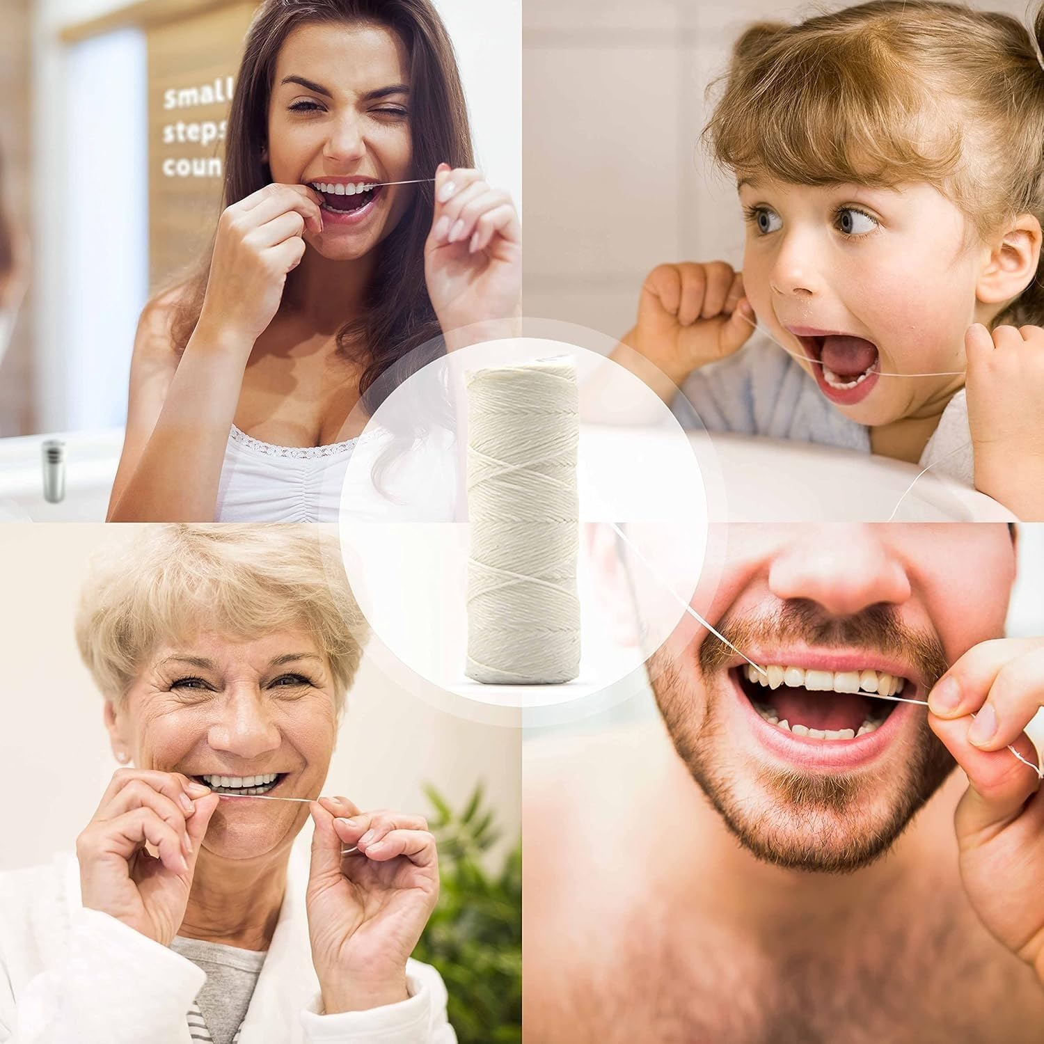 Bambaw Dental Floss | Mint Green Floss | Candelilla Wax | Zero Waste Dental Floss | Refillable Box (Vegan Floss - 2 Refills) : Amazon.co.uk: Health & Personal Care