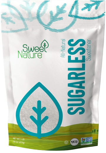 Sweet Nature Sugar Less Erythritol And Stevia Blend Sweetener, 16 Oz