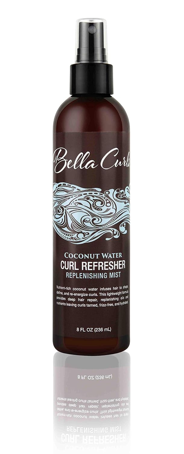 Bella Curls Coconut Water Replenishing Treatment Mist, 8 Oz : Beauty & Personal Care