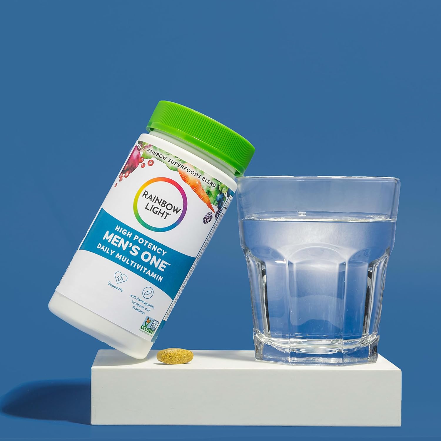 Rainbow Light Multivitamin for Men, Vitamin C, D & Zinc, Probiotics, Men's One Multivitamin Provides High Potency Immune Support, Non-GMO, Vegetarian, 150 Tablets : Health & Household