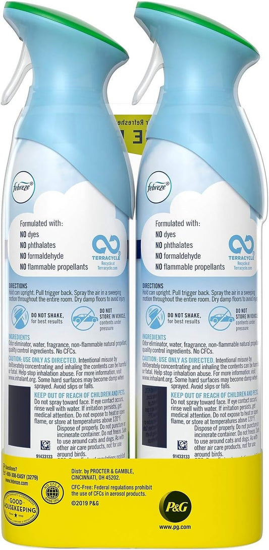 Febreze 2728770 Febreze AIR Handheld Aerosols Morning & Dew 8.8 oz. 2/Pack (73041) : Health & Household