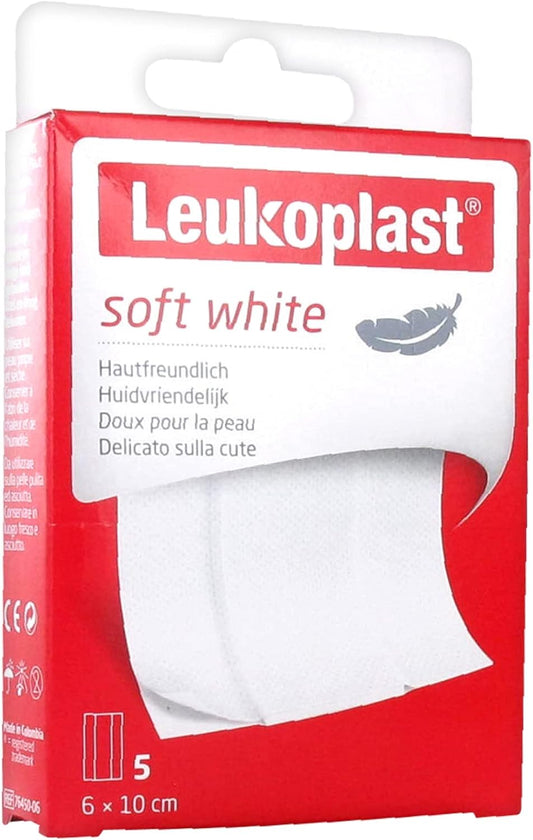 Essity Leukoplast Soft White 5 Dressings 6 X 10Cm