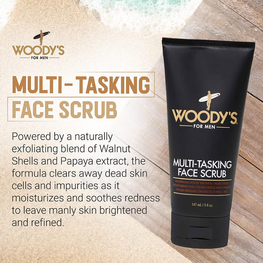 Woody'S Face Moisturizer For Men With Menthol - Hydrating Daily Facial Lotion For Dry Skin, Anti-Aging Face Cream, Mens Skin Care, 5 Fl Oz