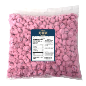 Pink Wintergreen Canada Mints, 5.25 Pound By The Cup Bag