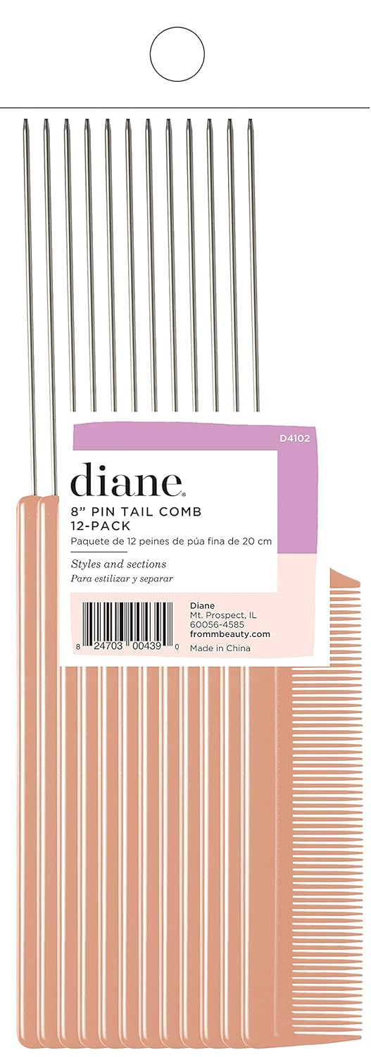 Diane D4102 Pin Tail Comb - 12 Pack : Hair Combs : Beauty & Personal Care