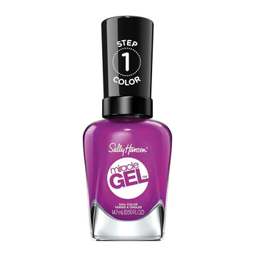 Sally Hansen Miracle Gel™, Hunger Flames, Long Lasting, Gel-Like Formula, No Uv Lamp Needed, Purple Nail Polish