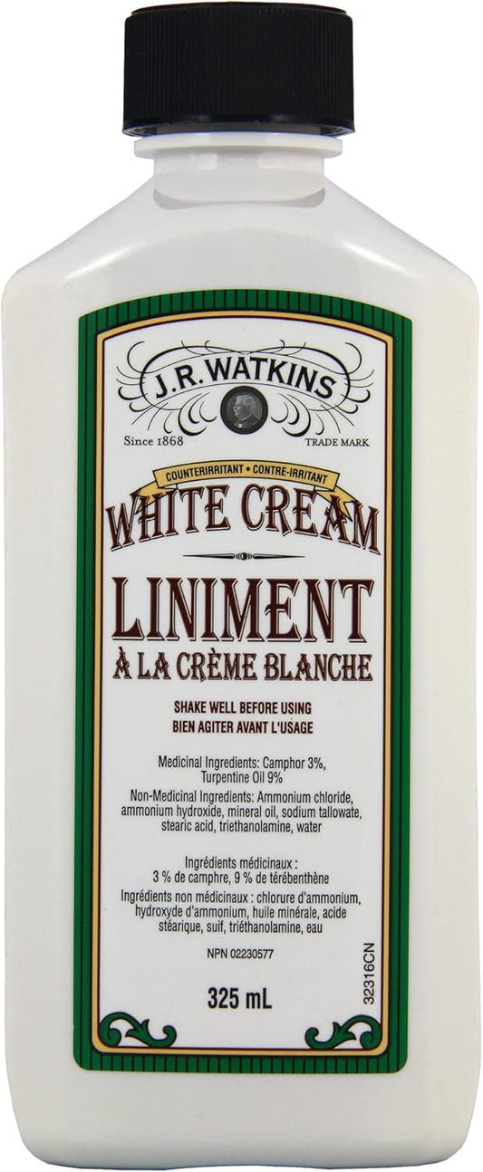 J.R. Watkins White Cream Liniment, 11 Ounce