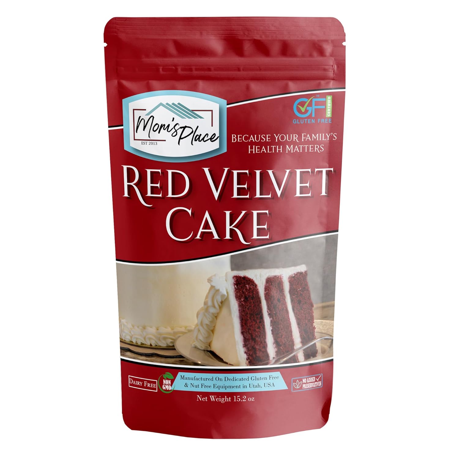 Mom's Place Gluten Free Red Velvet Cake Mix Dessert