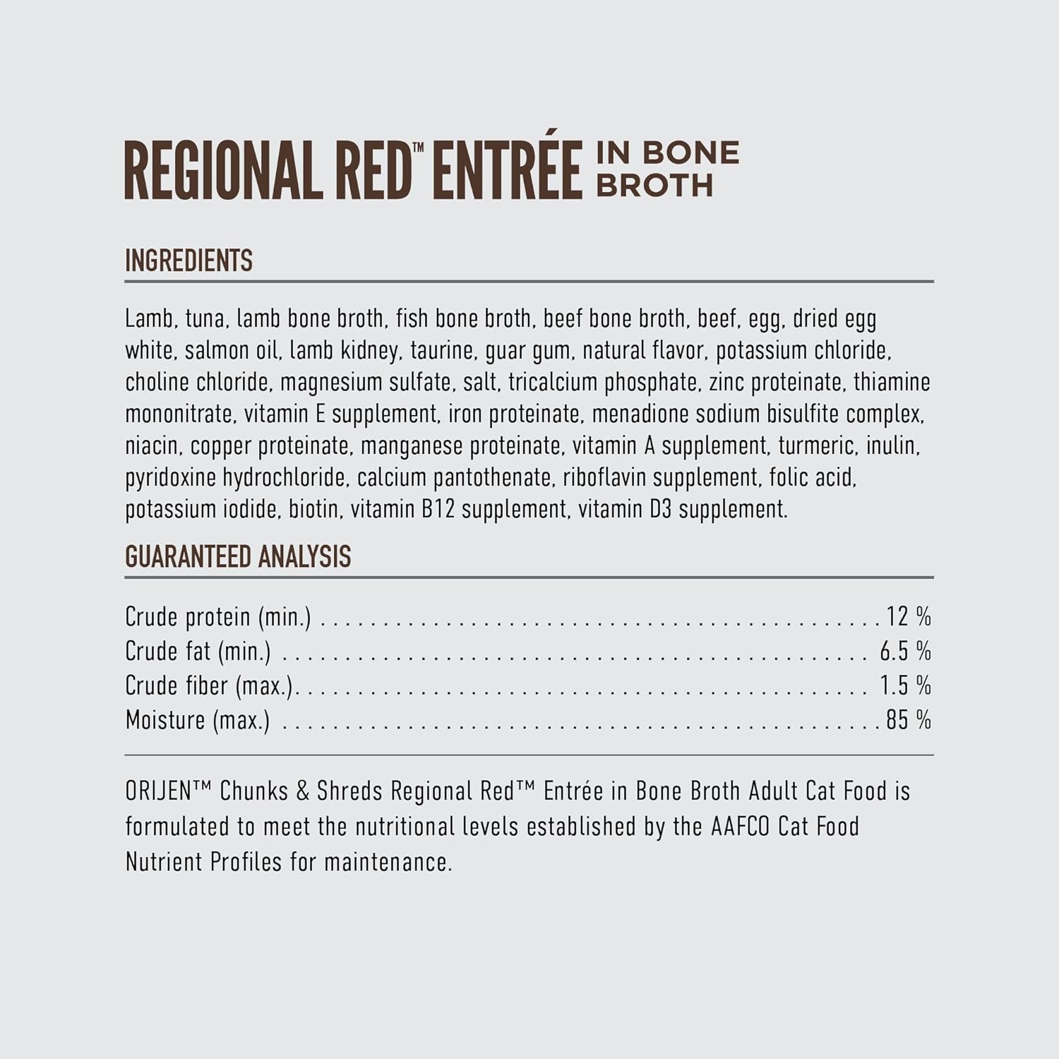 ORIJEN Chunks & Shreds Regional Red Entrée, 3oz : Pet Supplies