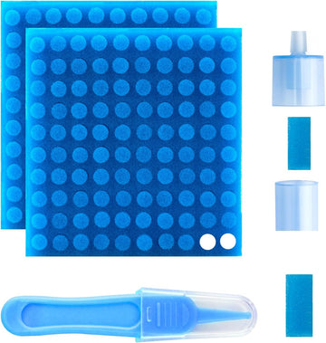 Nasal Aspirator Hygiene Sponges 200PCS, Replacement for NoseFrida Nasal Aspirator Sponges Safe Environmental, BPA, Phthalate & Latex-Free (200 Count +Tweezer)