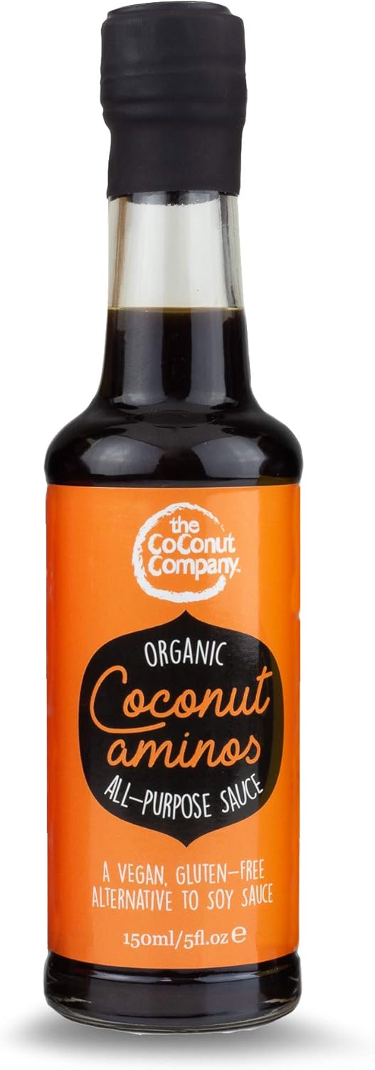 Organic Coconut Aminos 3 X 150Ml, Coconut Sauce, 100% Natural, Pure Coconut Sap, Naturally Fermented, Raw, All-Purpose, Bbq, Teriyaki