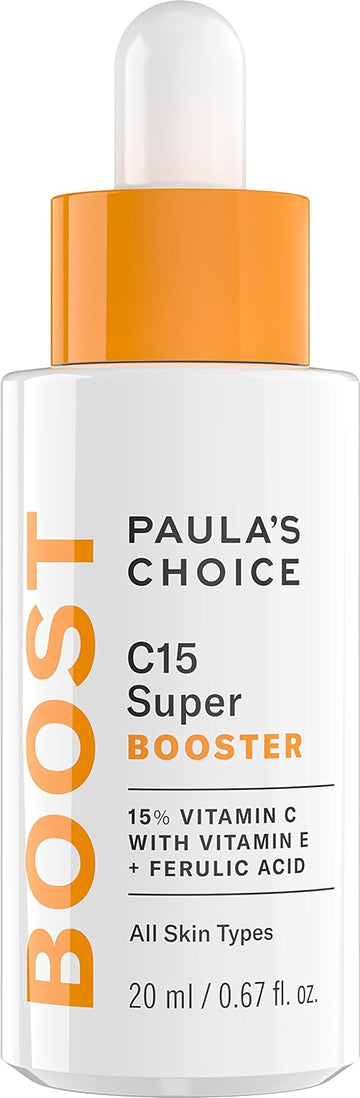 Paula'S Choice Boost C15 Super Booster, 15% Vitamin C With Vitamin E & Ferulic Acid, Skin Brightening Serum, 0.67 Ounce