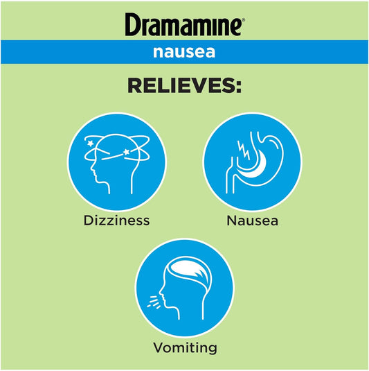 Dramamine Nausea Long Lasting, Nausea Relief, 10 Count, 4 Pack