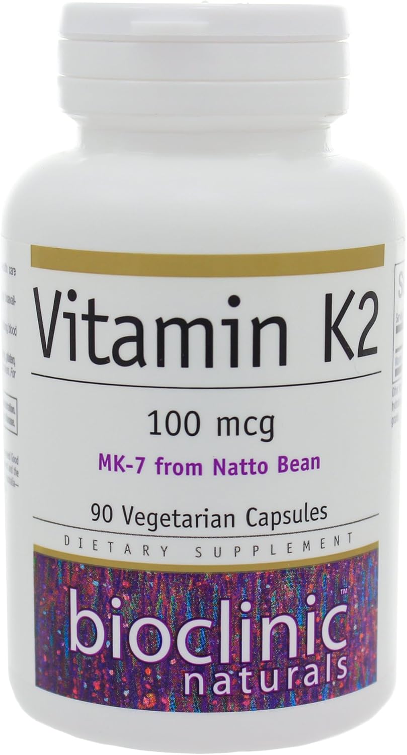 Vitamin K2 100Mcg 90 Capsules - 3 Pack - Bioclinic Naturals
