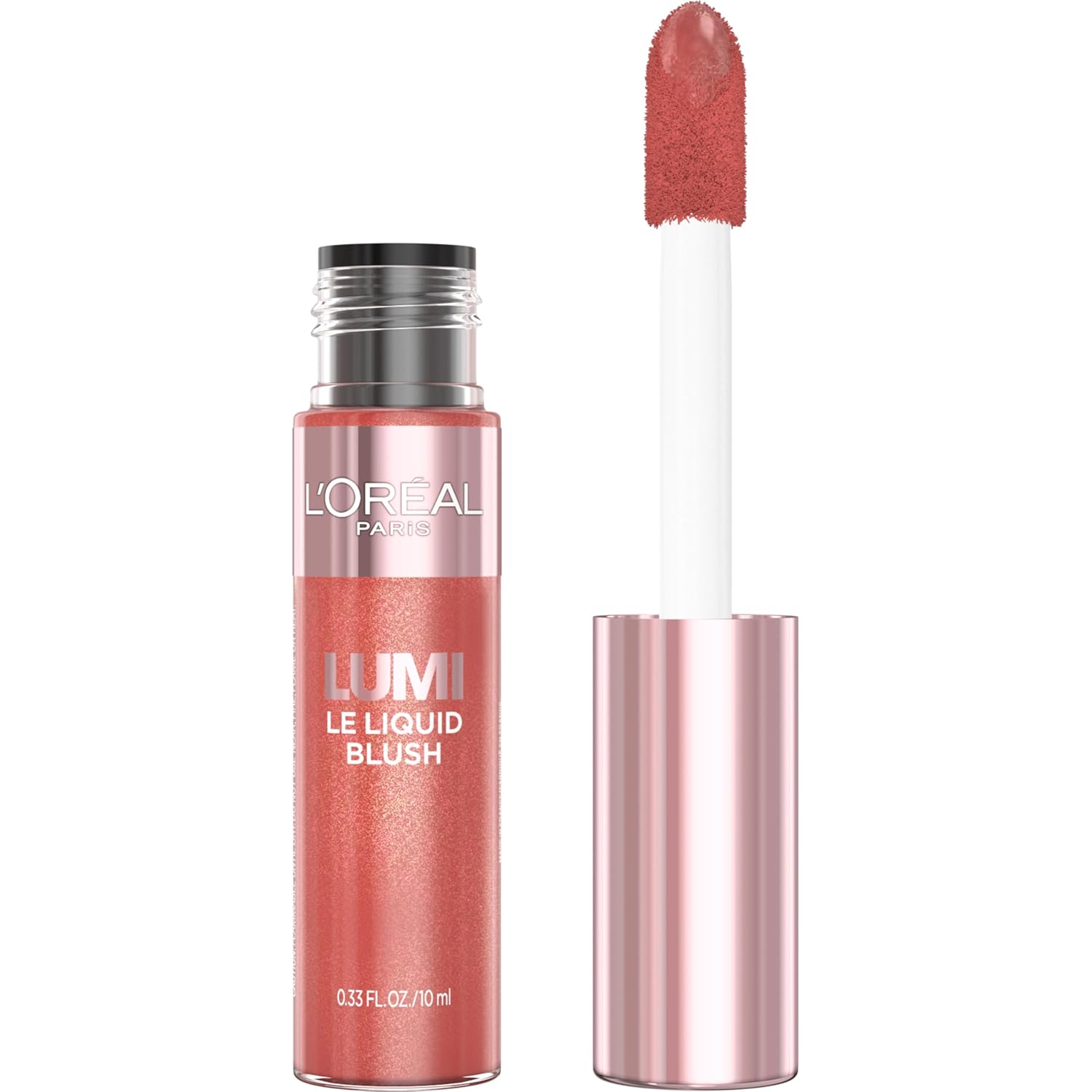 L'Oreal Paris True Match Lumi Le Liquid Blush, Intense Lightweight Blush Formula With Liquid Pigments, Glowy True Rose, 0.33 Fl Oz