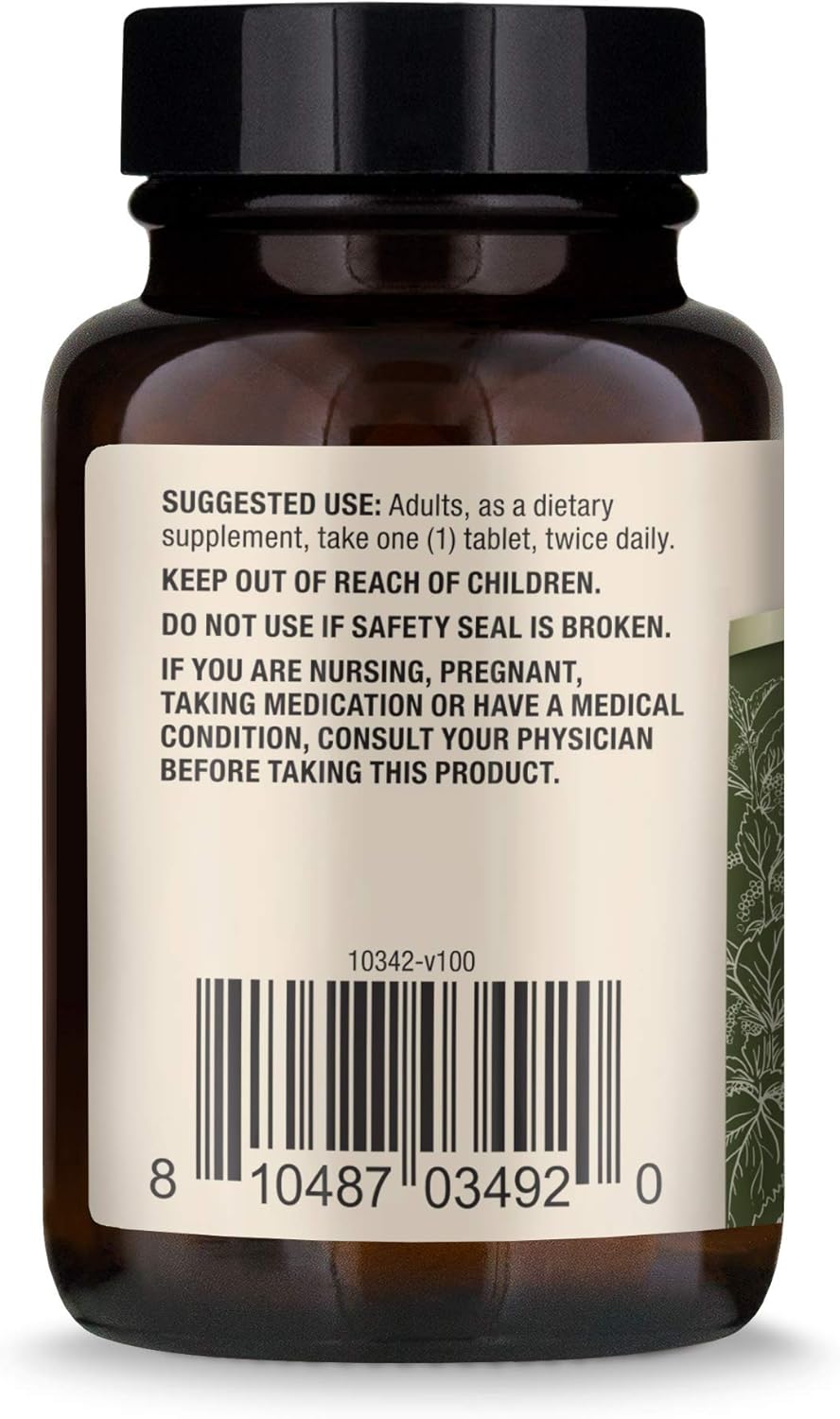 Dr. Mercola Organic Stinging Nettle Dietary Supplement, 60 Servings (60 Tablets), non GMO, Gluten Free, Soy Free, USDA Organic : Health & Household