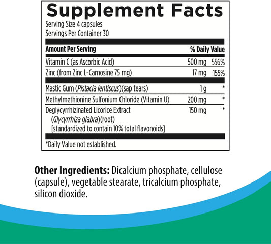 Rootcology By Dr. Izabella Wentz | Hp Restore | Botanical Extract - Maintain Healthy Gastric Lining And Occasional Abdominal Discomfort With Licorice Extract And Vitamin C | 120 Vegetarian Capsules
