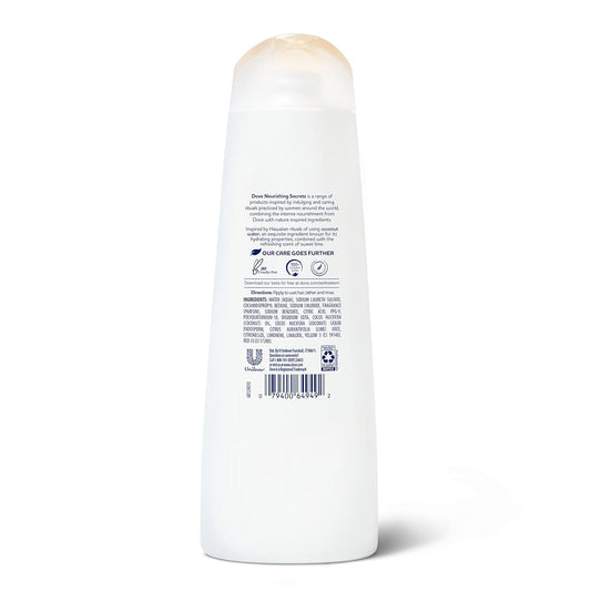 Dove Nourishing Secrets Hydrating Shampoo Coconut And Hydration 6 Count For Daily Use Dry Hair Shampoo With Refreshing Lime Scent 12 Oz