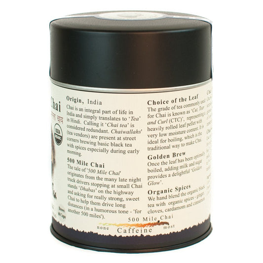 The Tao Of Tea, 500 Mile Chai, 4 Ounce Tin