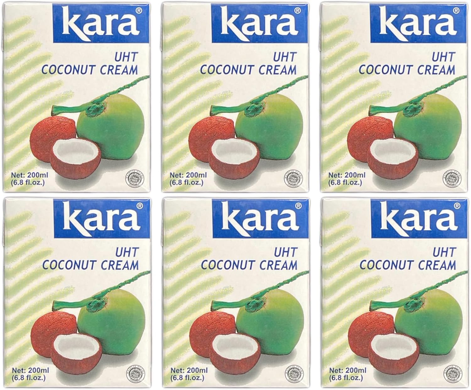 Kara Coconut Cream 200Ml (Pack Of 6)