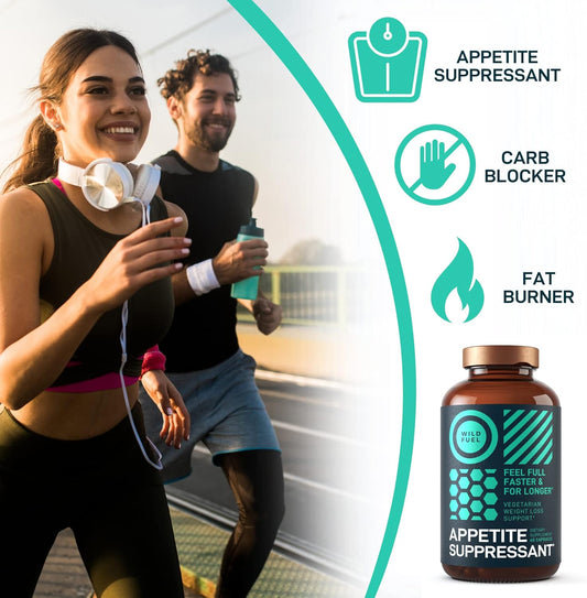 Appetite Suppressant For Weight Loss, Hunger Suppressant - Diet Pills That Work Fast For Women And Men - Garcinia Cambogia, Glucomannan, White Kidney Bean Carb Blocker And Fat Burner - 60 Veggie Caps