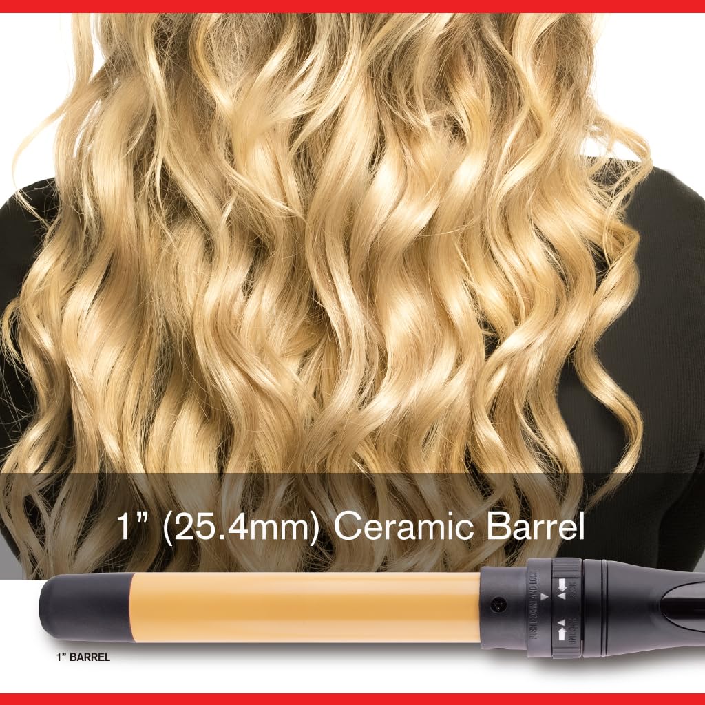 CHI Interchangeable Curling Wand, 3 Barrel Attachments For Versatile Curls, 0.5"-1.25" Inverted Tapered Barrel, 1" & 1.5" Barrel : Beauty & Personal Care