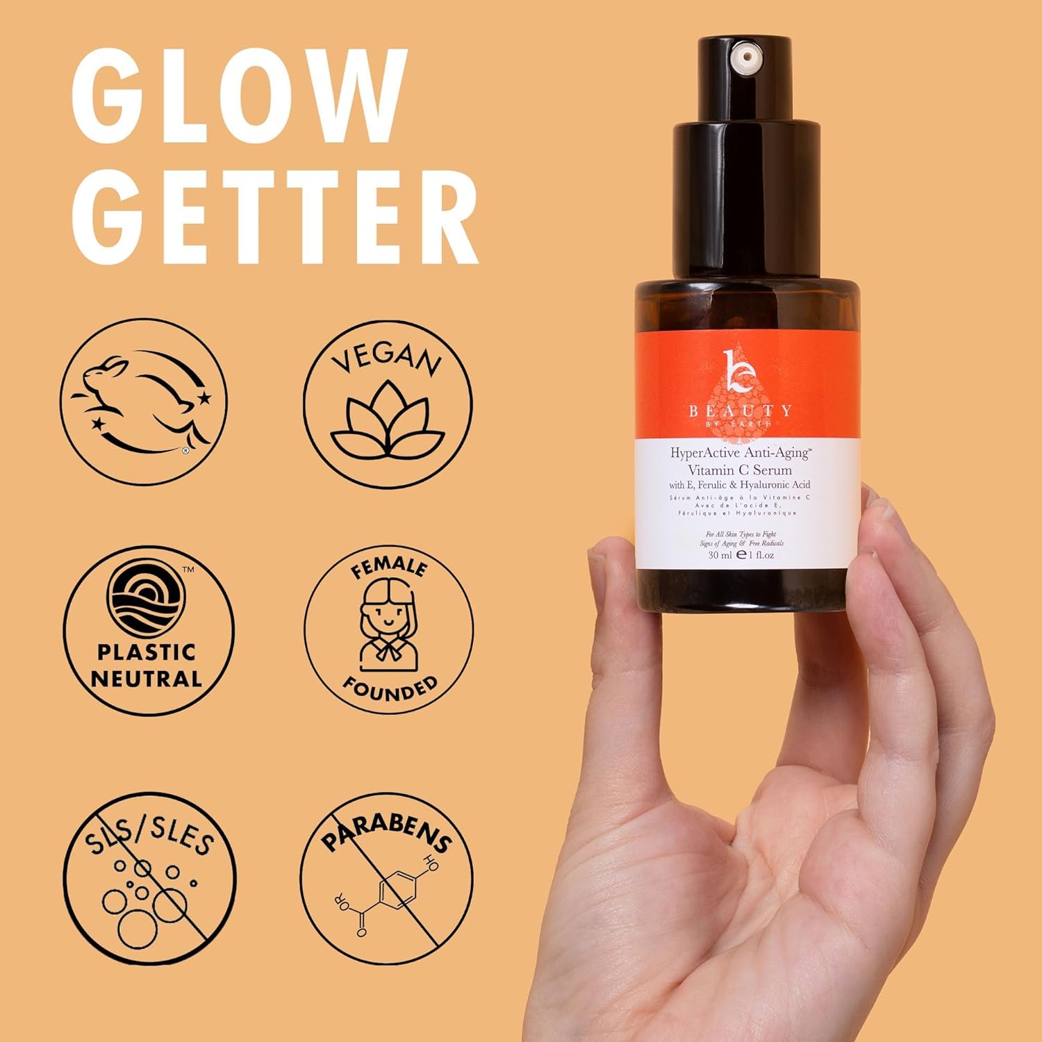 Face Serum - Vitamin C Serum for Face Serum with Hyaluronic Acid & Ferulic Acid Serum for Firmer Skin, Moisturizing Serum for Sensitive Skin : Beauty & Personal Care