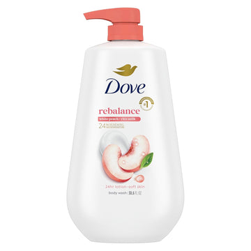 Dove Body Wash With Pump Revitalizante Cherry & Chia Milk, For Renewed, Healthy Looking Skin, Moisturizing Gentle Skin Cleanser With 24Hr Renewing Micromoisture, 30.6 Oz