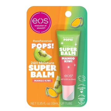eos 24H Moisture Tinted Super Balm- Mango Kiwi, Limited-Edition Lip Mask, Tinted Lip Butter, 0.35 fl oz
