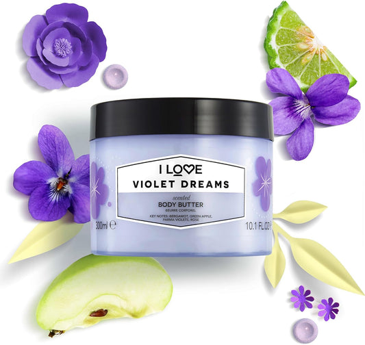 I Love Signature Vanilla Milk Scented Body Butter, Packed With Shea Butter & Coconut Oil To Regenerate & Nourish The Skin, Vegan-Friendly - 300Ml