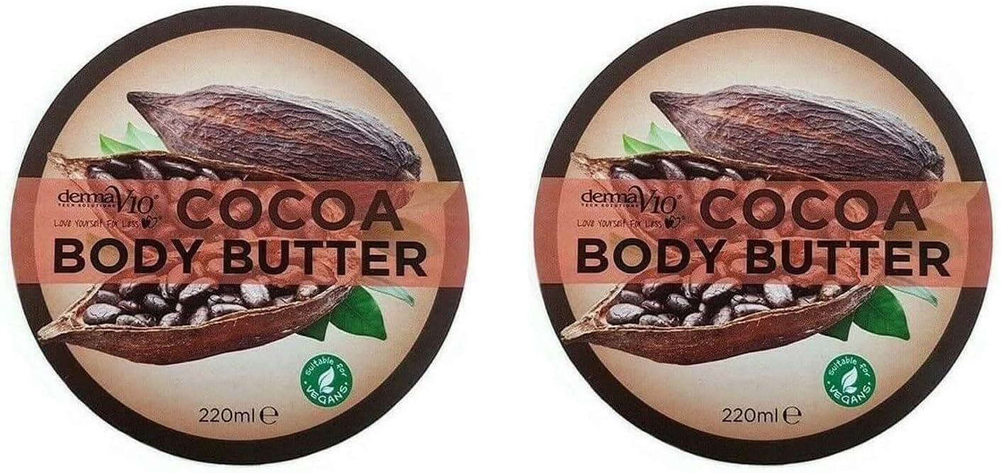 Derma V10 Cocoa Body Butter 220Ml - Pack Of 2