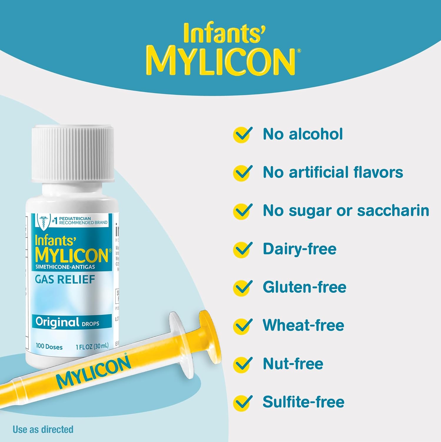 Mylicon Gas Relief Drops For Infants And Babies, Original Formula, 1 Fluid Ounce