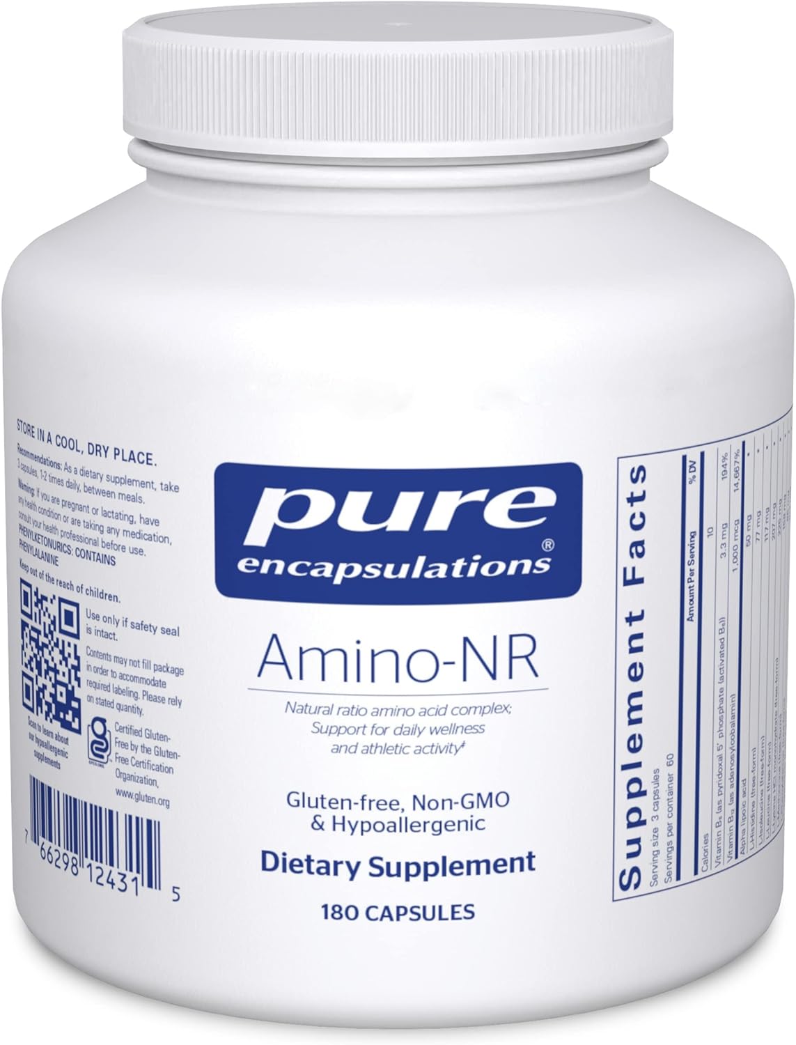 Pure Encapsulations Amino-Nr | Natural Ratio Amino Acid Complex Support For Immune Function And Athletic Activity* | 180 Capsules