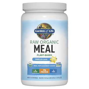 Garden Of Life Meal Replacement Shakes, Vegan Raw Organic Protein Powder, Chocolate Protein Powder With Plant Based Pea Protein, Sprouts, Greens, Probiotics, Dairy Free 28 Servings