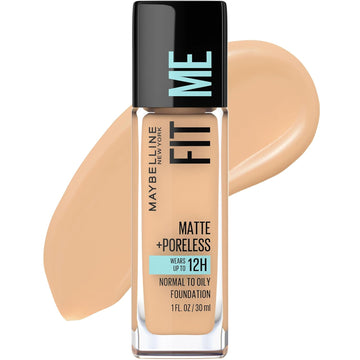 Maybelline New York Fit Me Matte + Poreless Liquid Foundation, Pouch Format, 222 True Beige, 1.3 Ounce