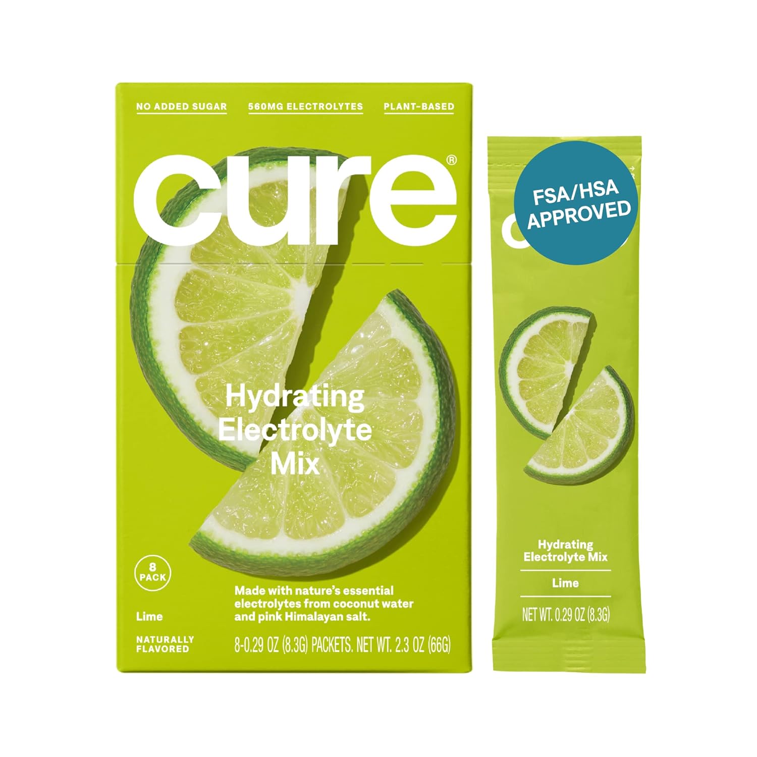 Cure Hydrating Natural Electrolyte Mix | Powder for Dehydration Relief