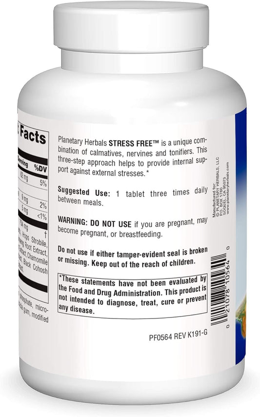 Planetary Herbals Stress Free, Botanical Stress Relief*, 810 mg - 180 Tablets
