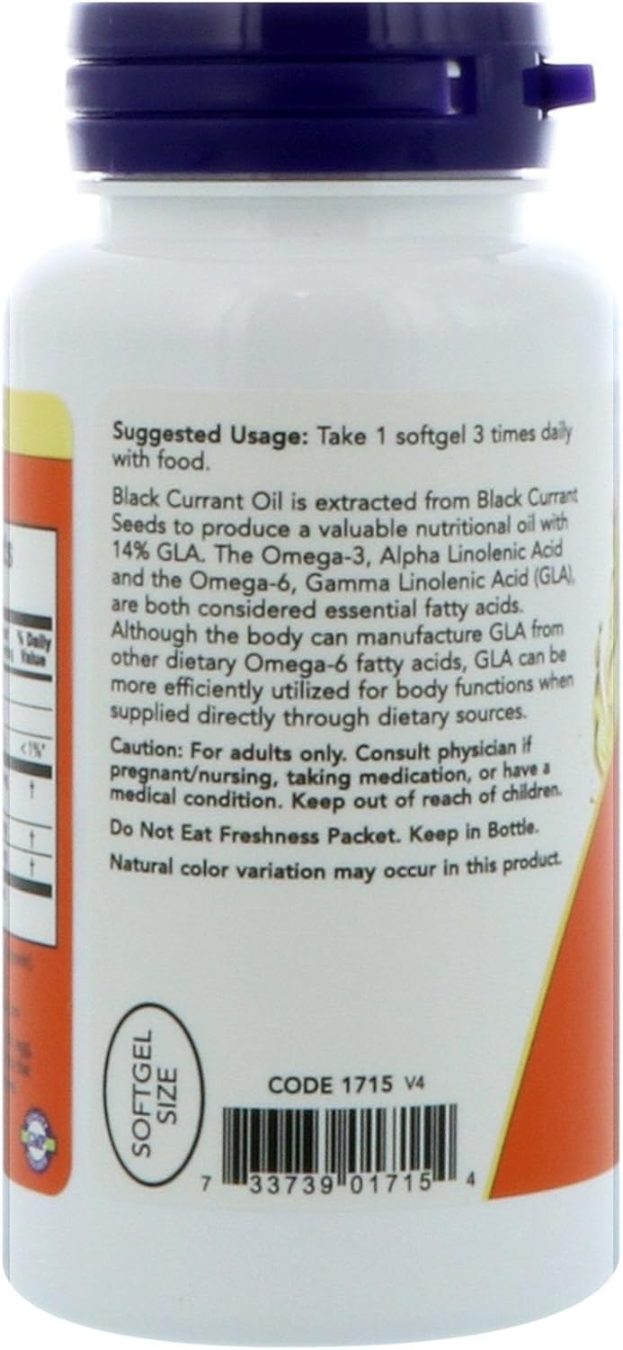 Now Foods - Black Currant Oil 500 mg 100 Sgels