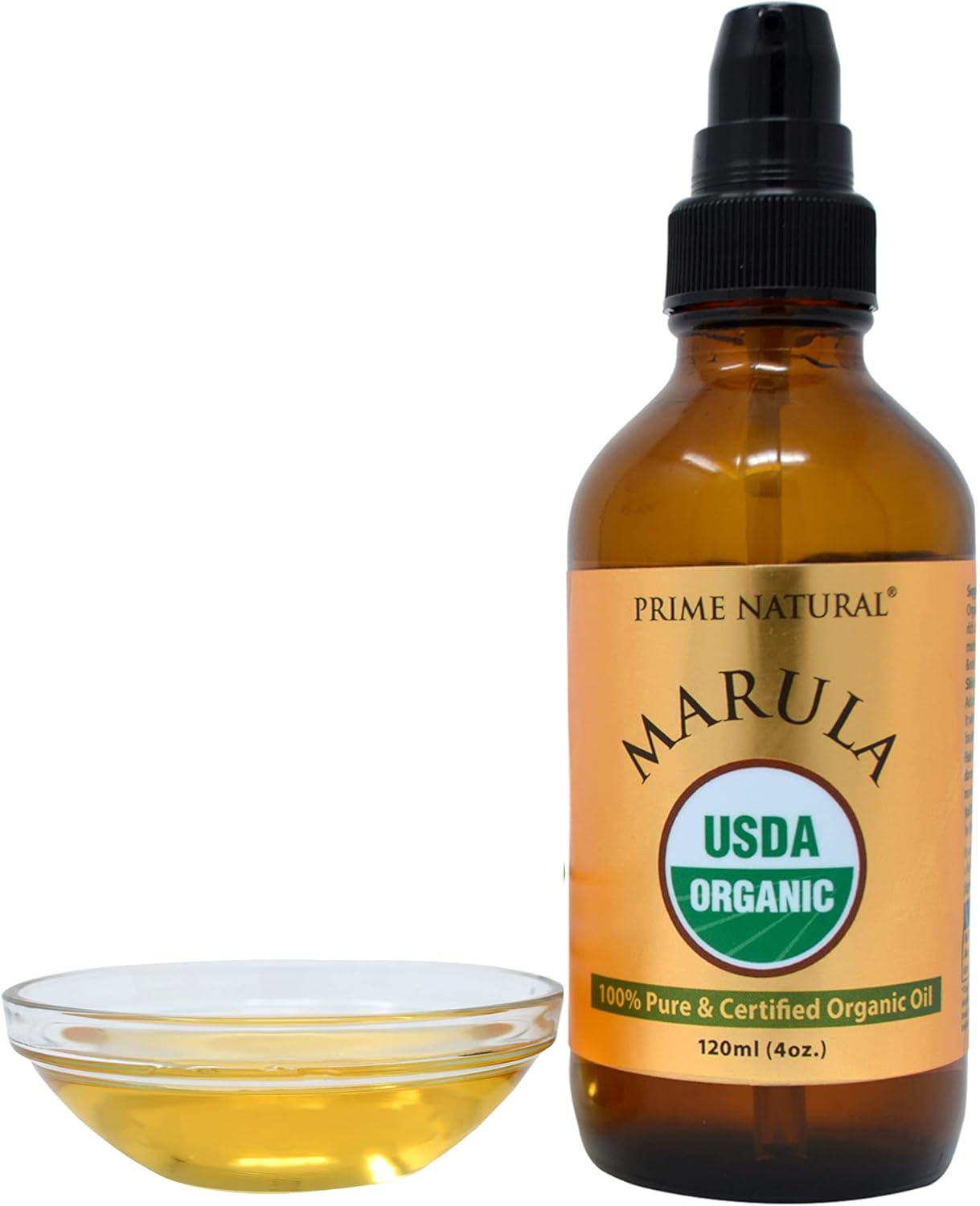 Prime Natural Organic Marula Oil 4Oz/120Ml - Usda Certified - Cold Pressed, Unrefined, Virgin - 100% Pure, Natural, Vegan, Best For Face, Body, Hair, Nails, Skin Care : Beauty & Personal Care