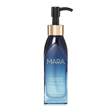 Mara - Natural Chia + Moringa Algae Enzyme Cleansing Oil | Plant-Based, Gluten-Free Skin Care | For All Skin Types, Hypoallergenic, Hydrating, Exfoliating, Make-Up Remover (4 Oz | 120 Ml)