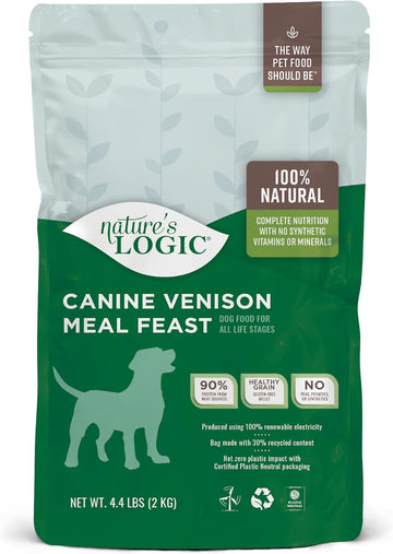 Nature'S Logic Venison Dry Dog Food, 4.4-Pound Bag