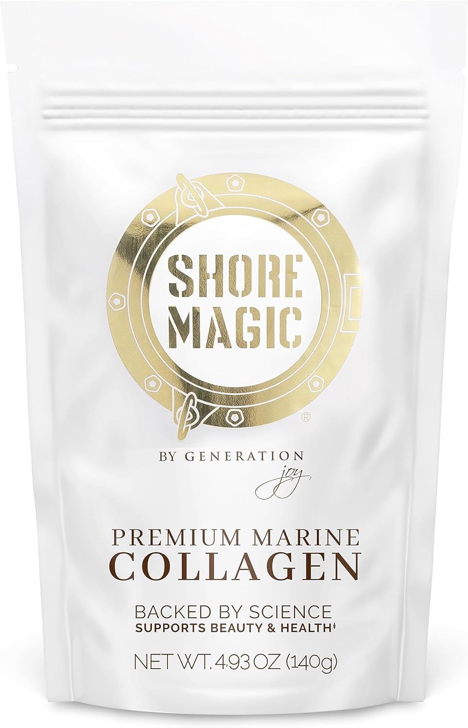 Premium Marine Collagen Powder With Type I Ii Iii And Iv, Hydrolyzed Peptides For Women And Men, Sourced From Wild Fish, Certified Halal And Kosher, Unflavored, Sustainable 4.93 Oz Pouch