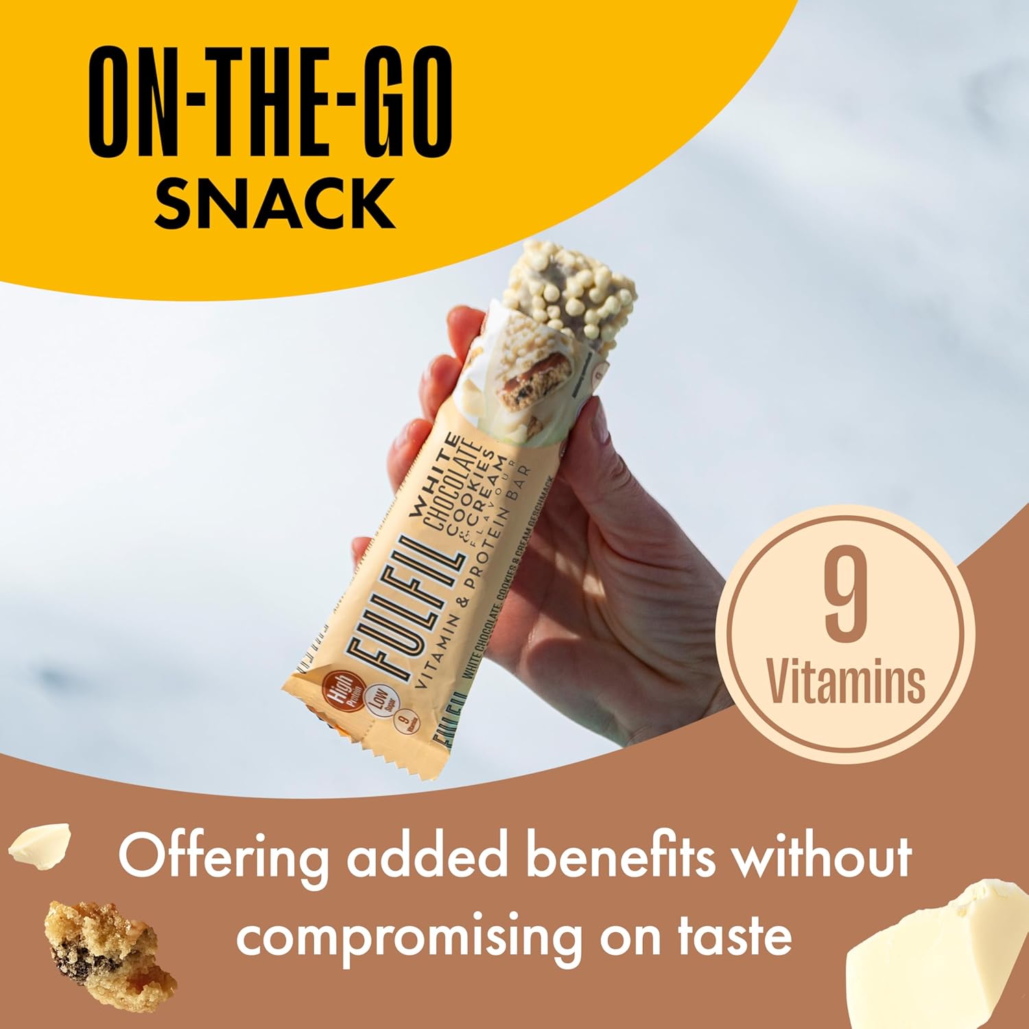 Fulfil Vitamin and Protein Bars (15 x 40g Bars) — Chocolate Salted Caramel Flavour — 15g High Protein, 9 Vitamins, Low Sugar : Amazon.co.uk: Health & Personal Care