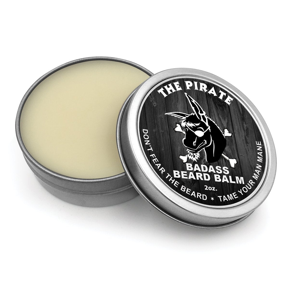 Badass Beard Care Beard Balm - Secret Agent Scent, 2 Oz - All Natural Ingredients, Keeps Beard And Mustache Full, Soft And Healthy, Reduce Itchy And Flaky Skin, Promote Healthy Growth
