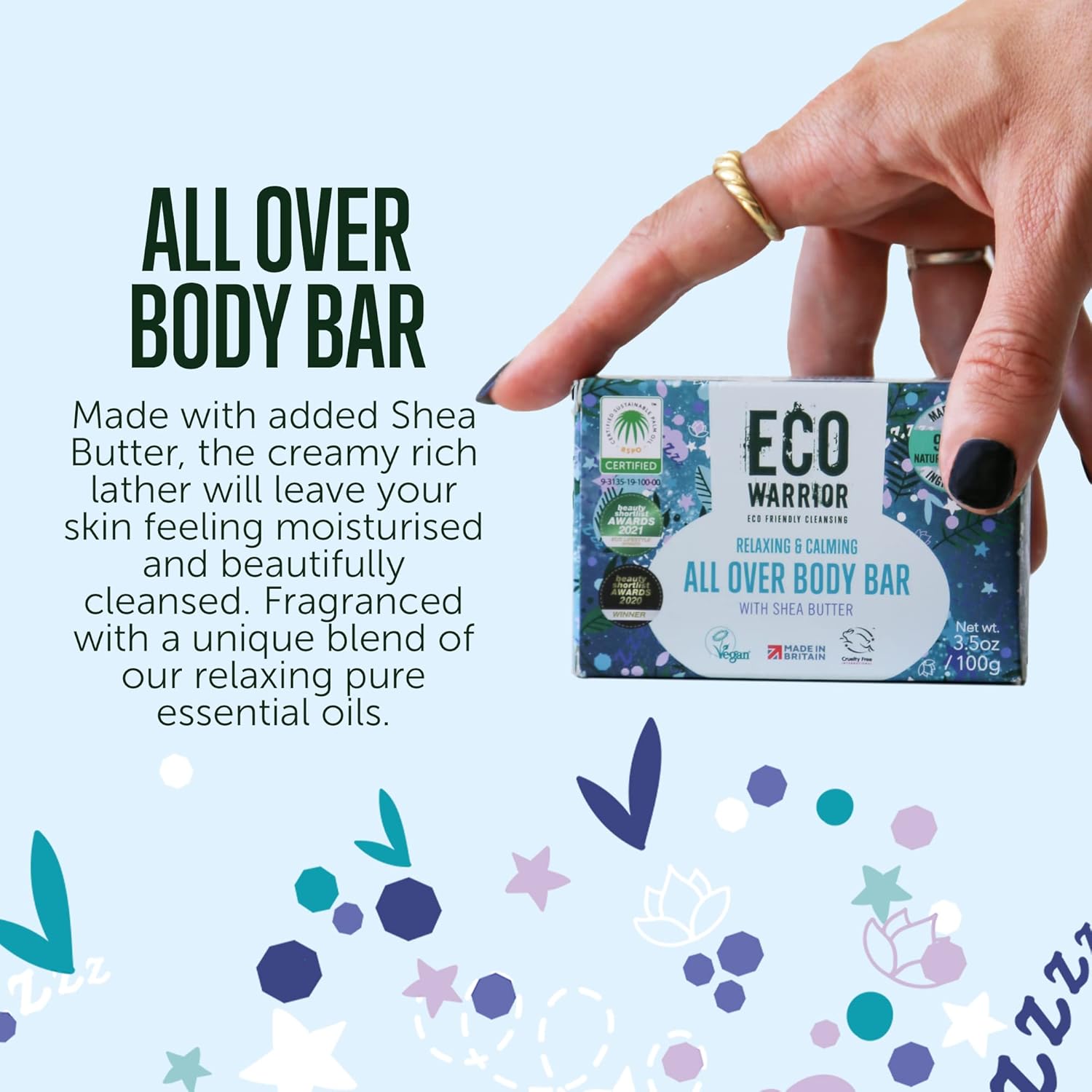 Eco Warrior All Over Body Soap Bar - Vegan, Cruelty Free, No SLS or Parabens, Deeply Nourishing Shea Butter, Body and Hand Soap Bar, Little Soap Company, 100 g (Pack of 2) : Amazon.co.uk: Beauty