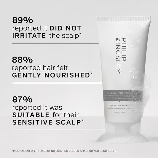 Philip Kingsley | No Scent No Colour Conditioner | For Sensitive And Delicate Scalps | Sulfate-Free And Fragrance-Free | 200Ml